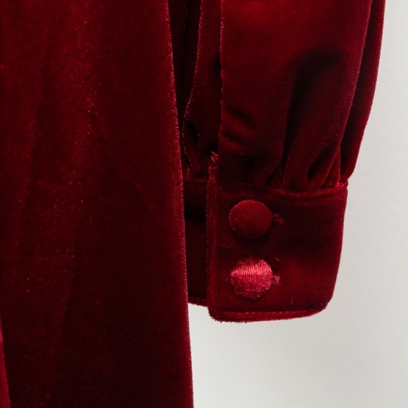 Calvin Klein Women's Velvet Mock-Neck A-Line Dress - Picture 8 of 13